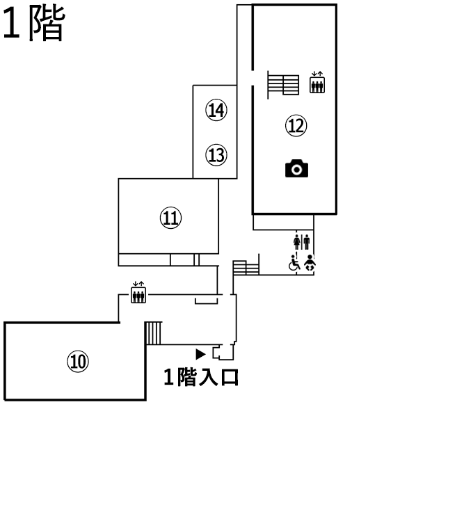 イラスト：1階フロアマップ