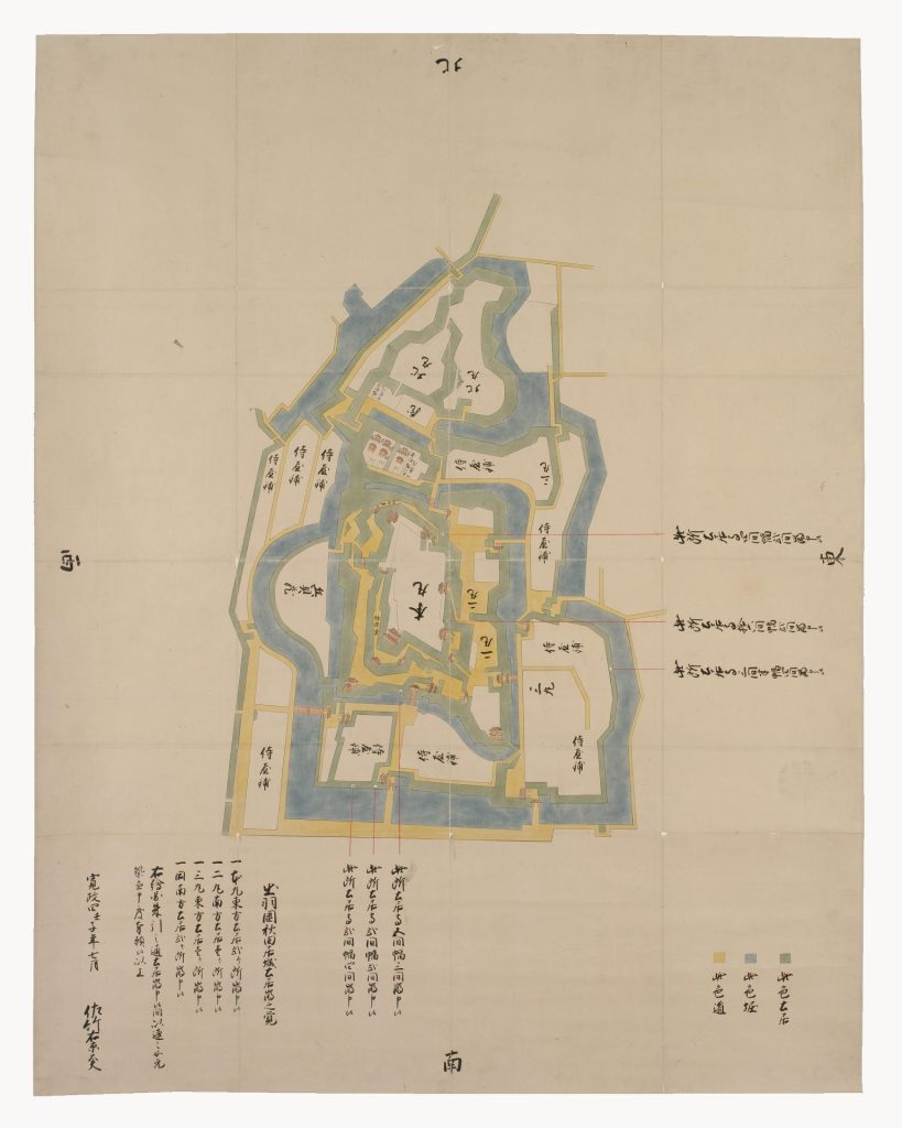 画像：出羽国秋田居城絵図（寛政4年）