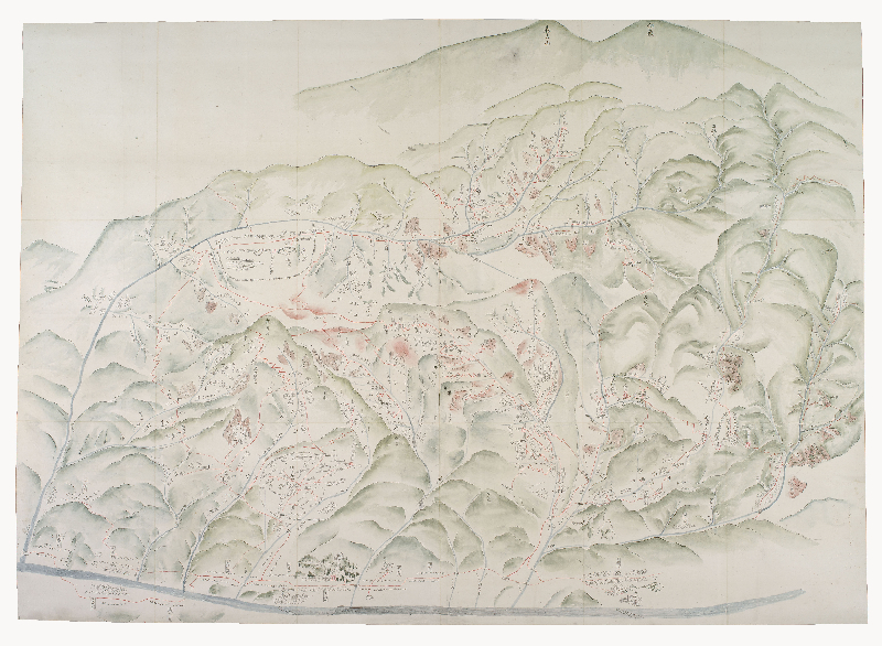 阿仁銅山付近絵図