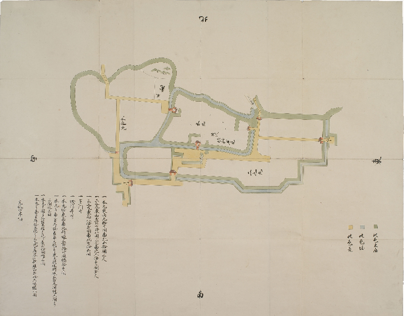 秋田郡大館御城絵図(あきたぐんおおだてごじょうえず)