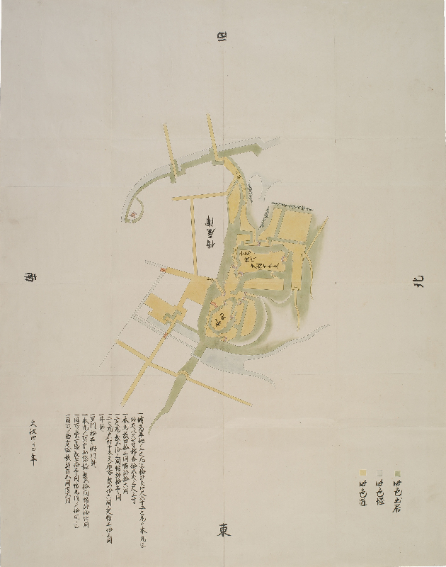 出羽国秋田領横手城絵図(でわのくにあきたりょうよこてじょうえず)