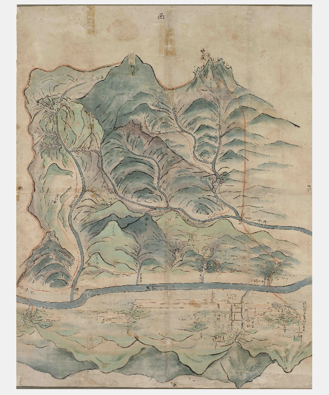 阿仁水無村裁許絵図(あにみずなしむらさいきょえず)